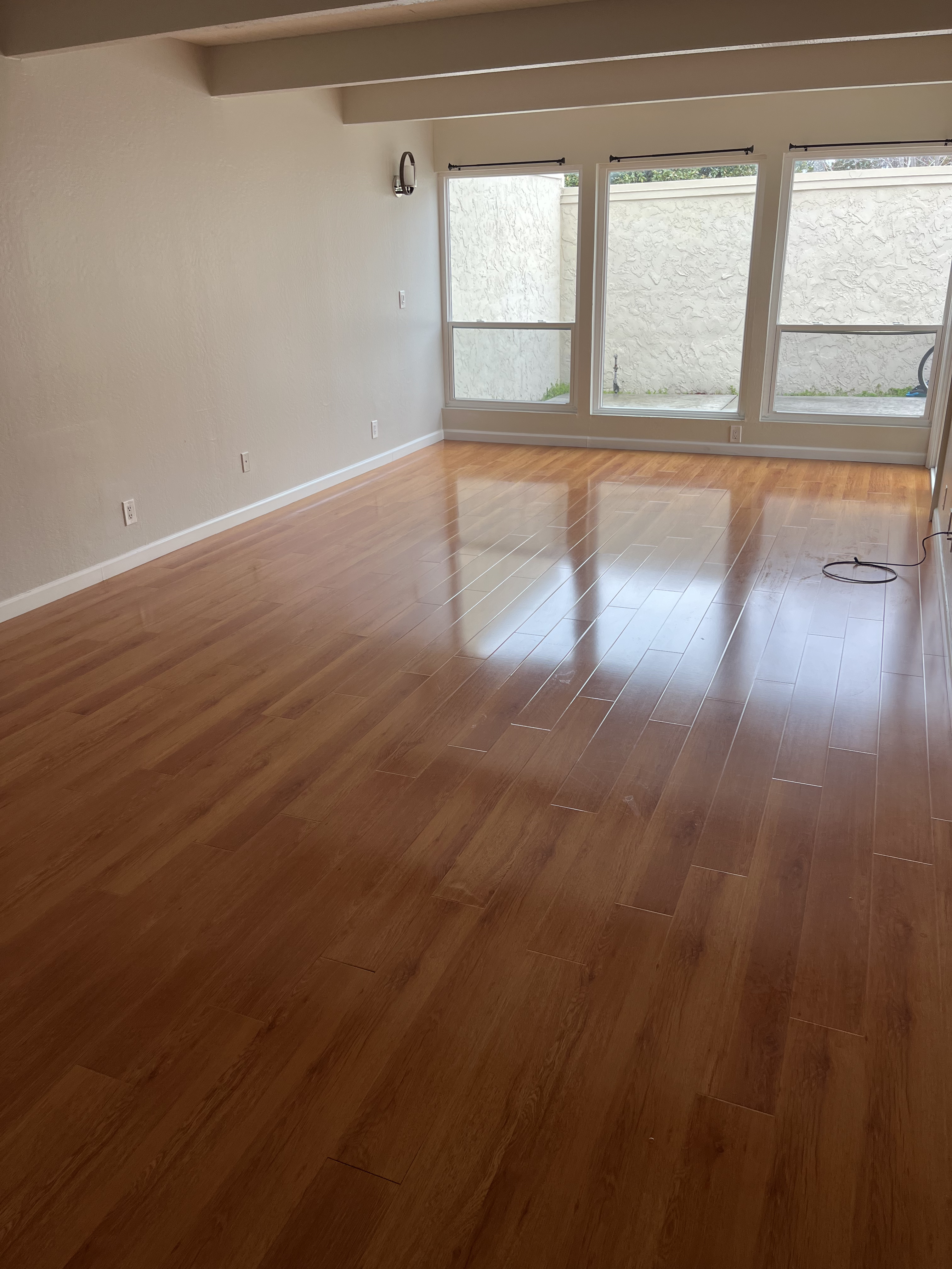 After: bathroom renovated cleaning